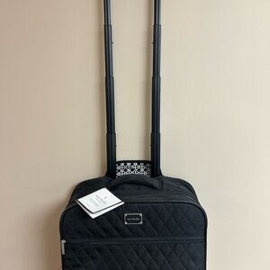 Vera Bradley Black Quilted Carry-On Luggage